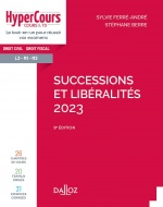 Successions et libéralités 2023
